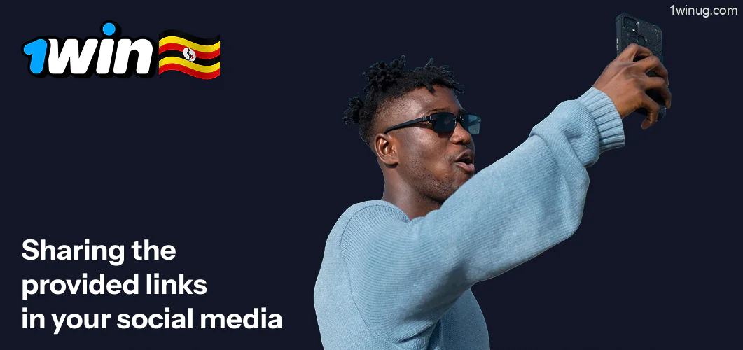 1win sharing the provided links in your social media