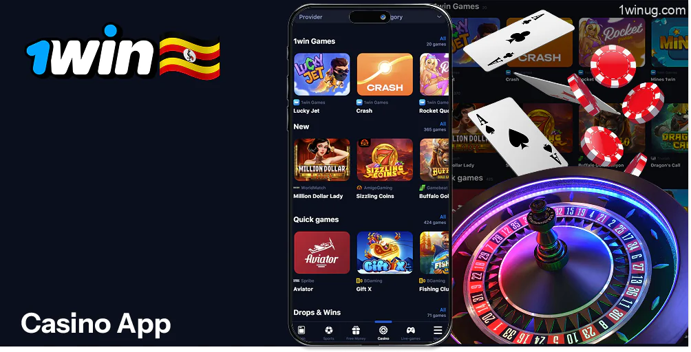 1win casino app highlight the huge selection of games