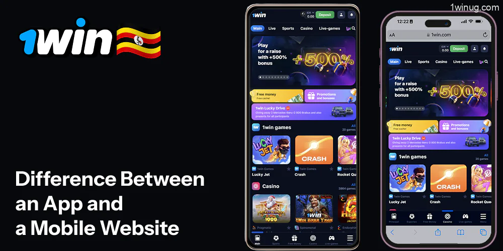 Difference Between an 1win App and a Mobile Website