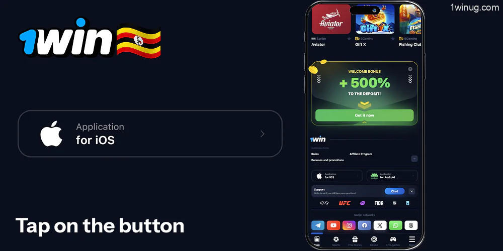 1win starting the download process