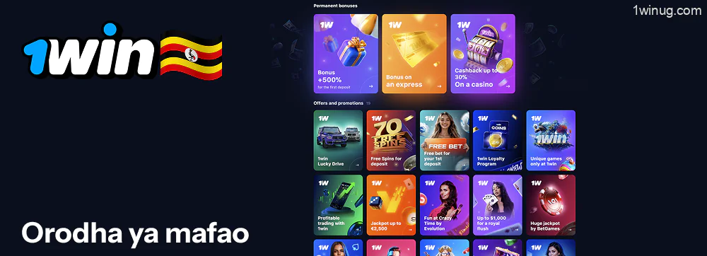 Orodha ya 1win bonasi zinazopatikana