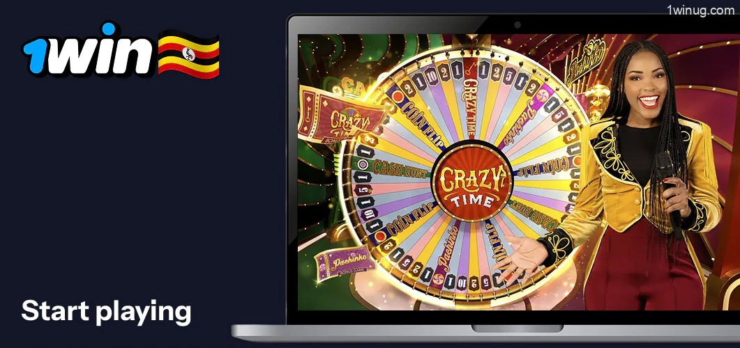 You can start playing 1win Crazy time