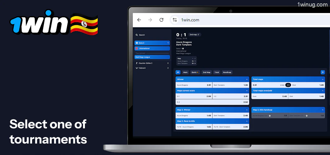 1win available tournaments