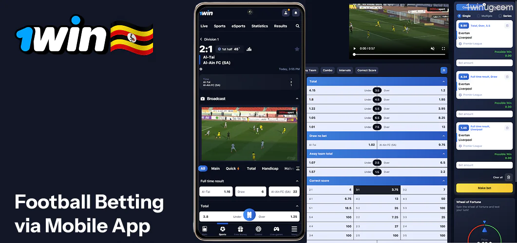 1win Football Betting via App