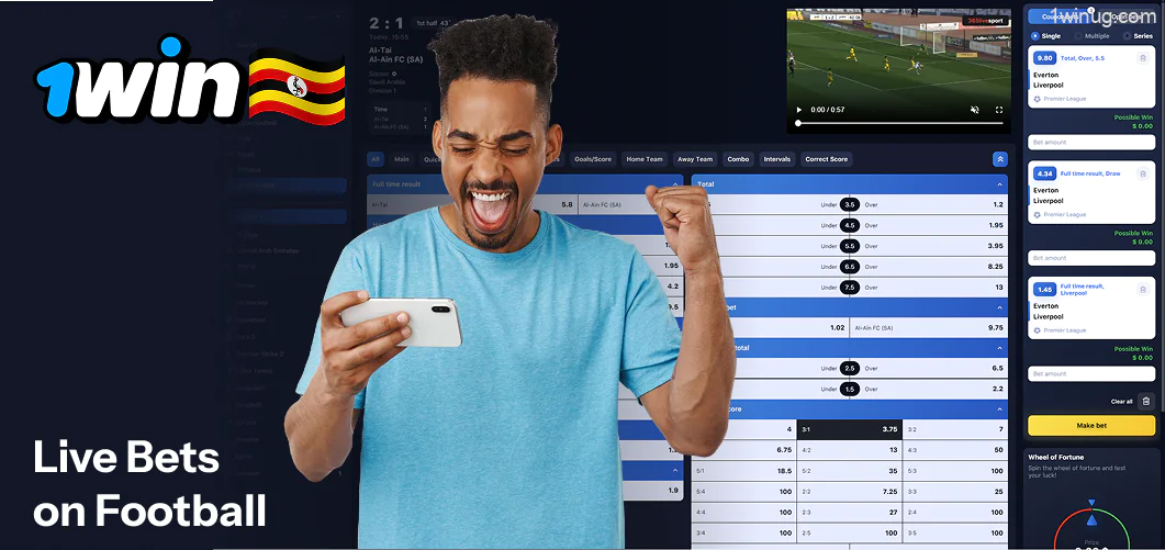 Live Bets on 1win Football