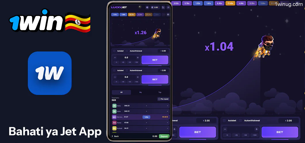 1win programu Lucky Jet