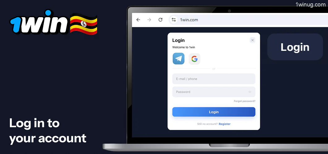 Log in to your account 1win