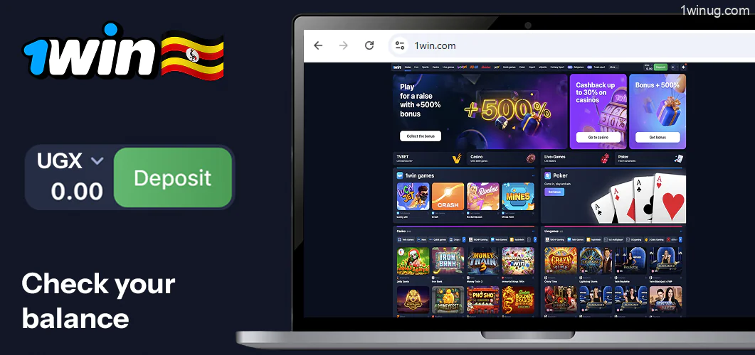 Check your 1win balance