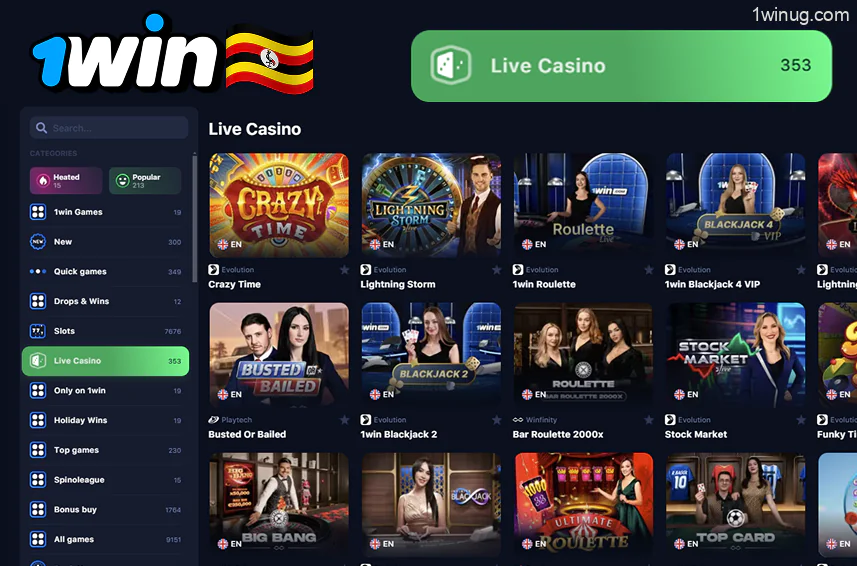 1win real time games