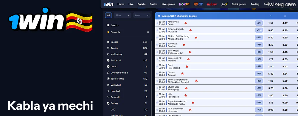 Jinsi ya Kufanya Dau Kabla ya Mechi 1win