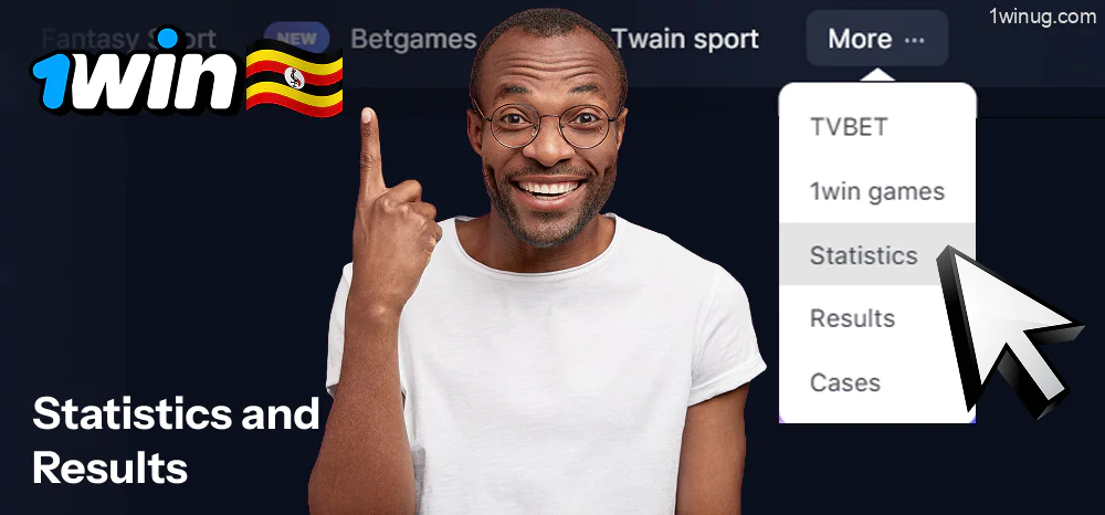 Select Results or Statistics 1win