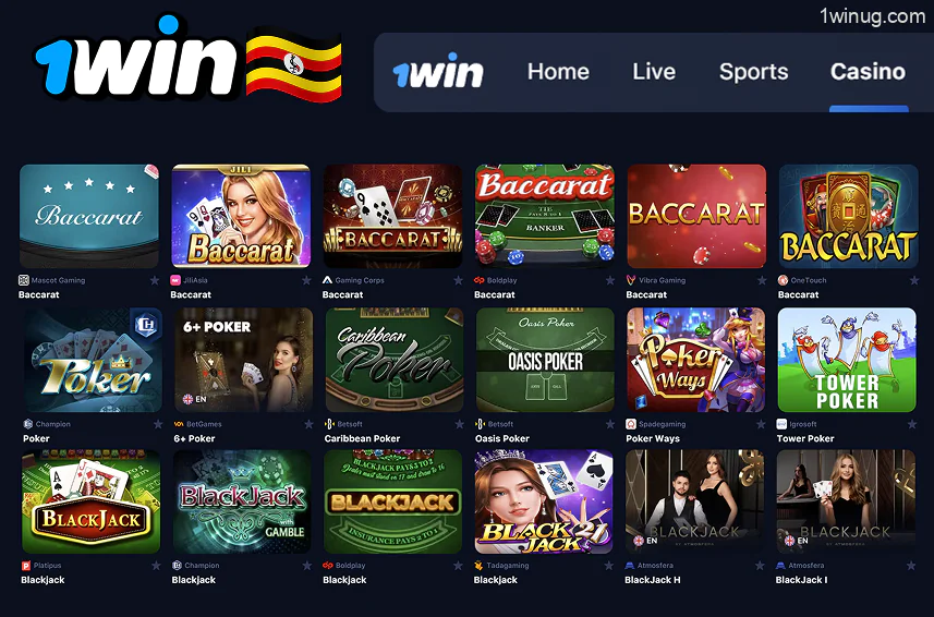 1win Michezo ya Jedwali