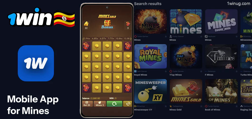 1win App for playing Mines