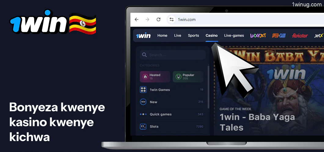1win bonyeza Casino