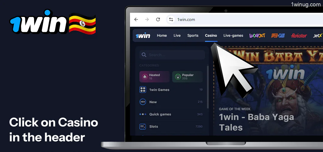 1win click on Casino