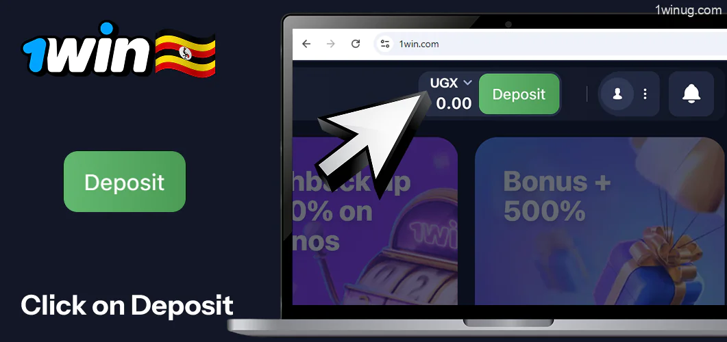 1win clicking on Deposit