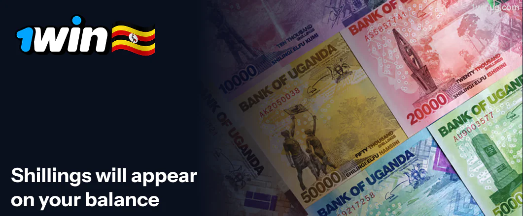 Shillings will appear on your 1win balance