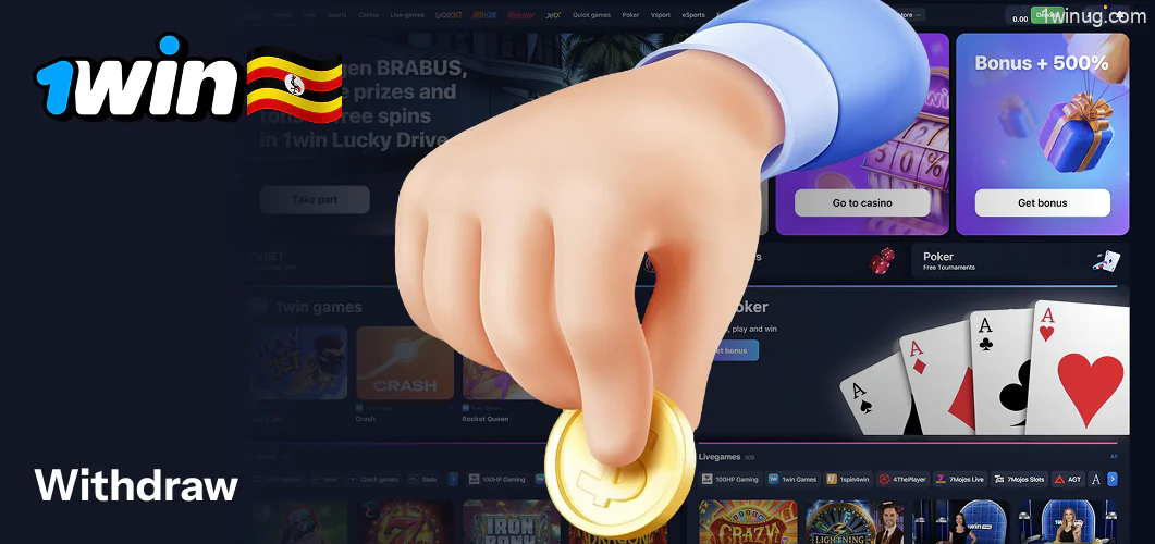 1win withdrawal Uganda