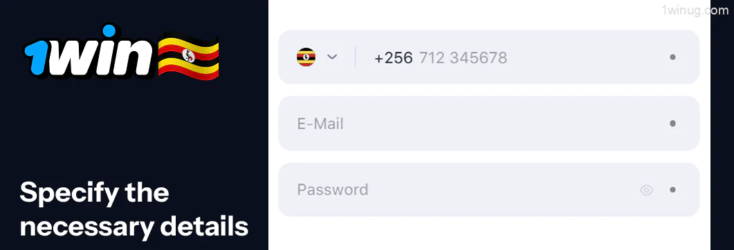 Registration area 1win