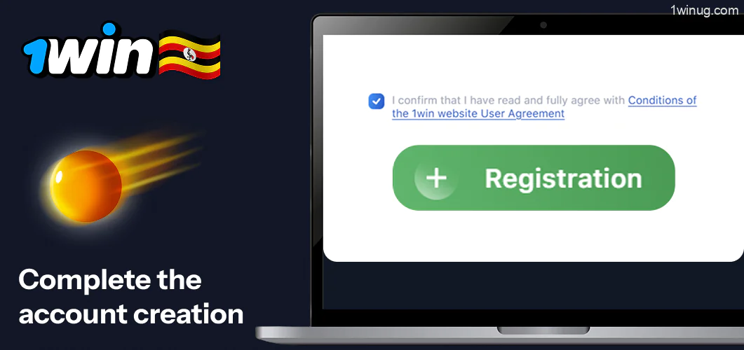 Complete the 1win account creation procedure