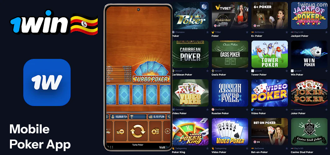 Mobile 1win Poker App