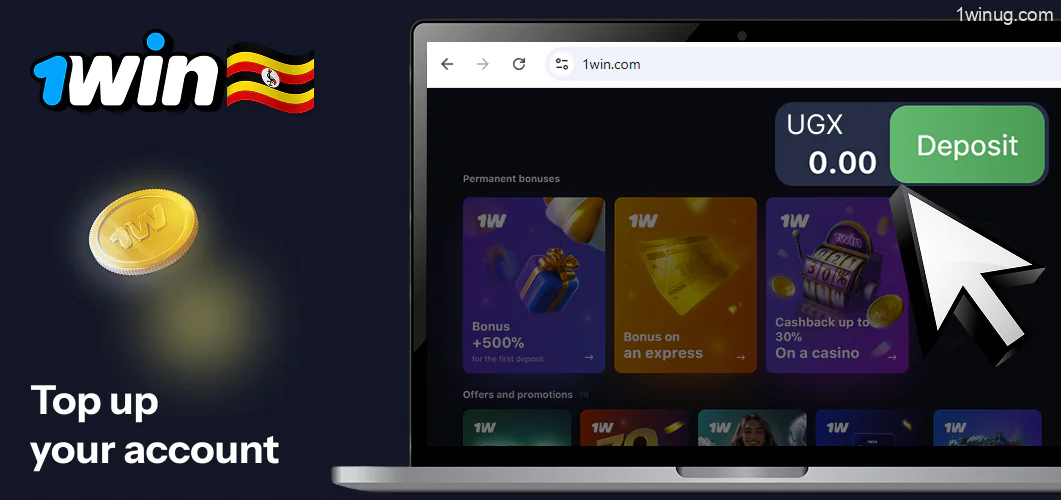 Top up your account 1win