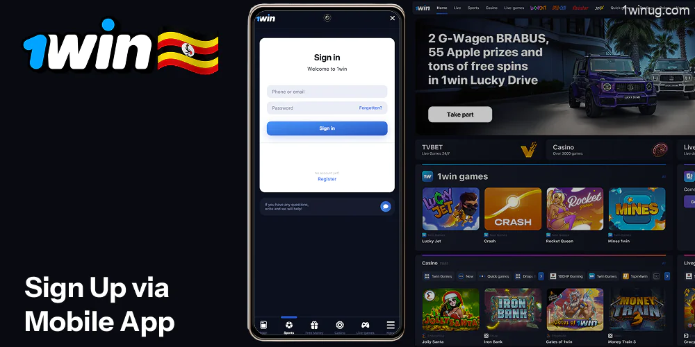 1win Sign Up via Mobile App