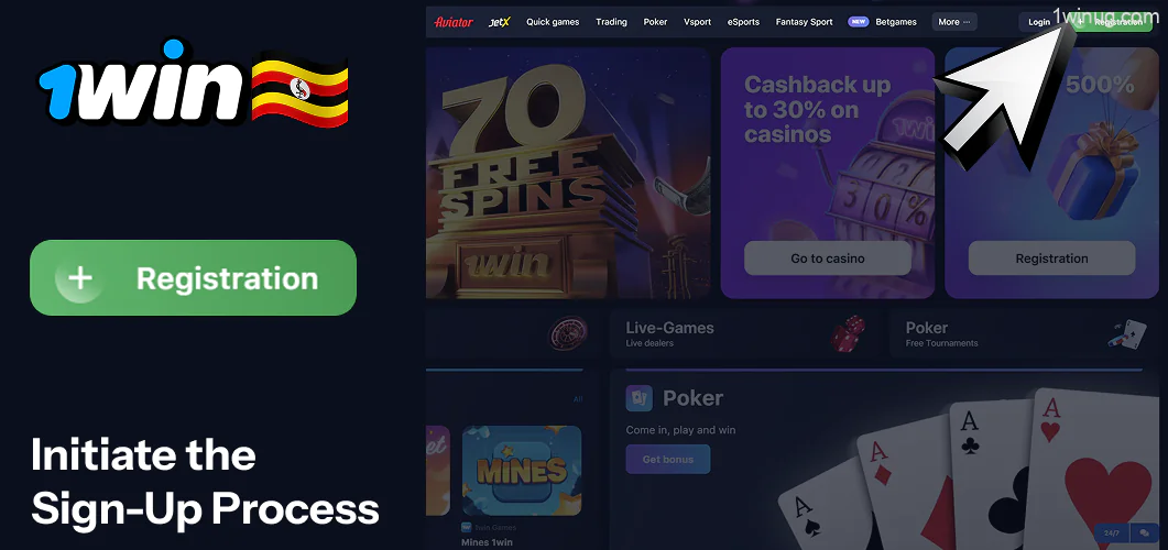 Initiate the 1win Sign-Up Process