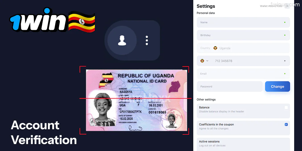 Verification on 1win