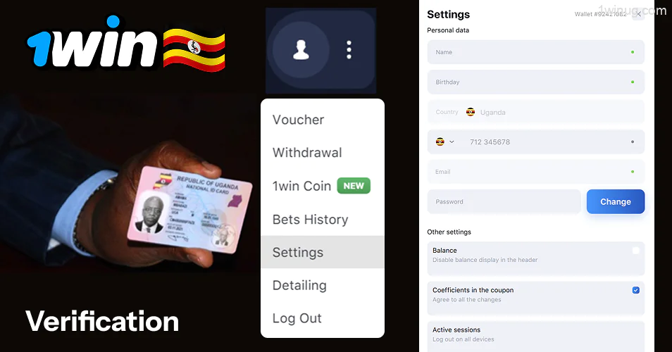 Verification is the second chief step in making sure you can access 1win