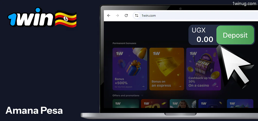 1win fadhili akaunti yako kwa kutumia mfumo wowote wa malipo