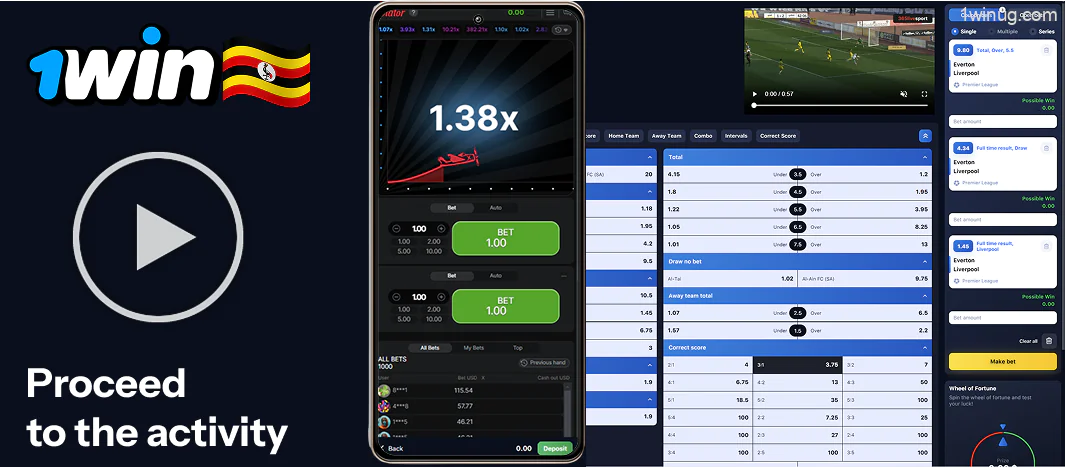 1win you can proceed to the activity