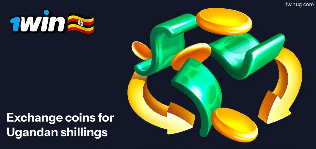 1win exchange them for Ugandan shillings at the stated exchange rate